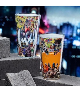 Vaso Batman Portadas De Cómic Clásicas DC Cristal 400 mls