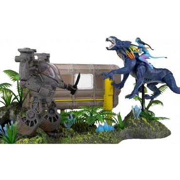 Set Figuras Batalla Del Shack Avatar Con Decorado