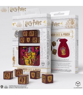 Set Dados y Bolsa Gryffindor Harry Potter