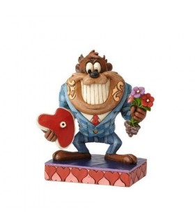 Figura Diablo de Tasmania Cita Romántica Estatua por Jim Shore Looney Tunes 12 cms