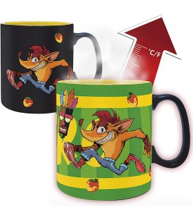 Taza Crash Bandicoot Cambia Con El Calor Térmica 460 mls