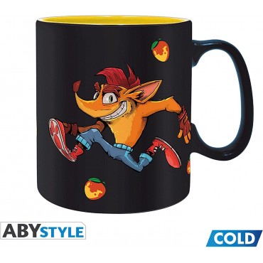 Taza Crash Bandicoot Cambia Con El Calor Térmica 460 mls