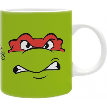 Taza TMNT Raphael & Michelangelo Las Tortugas Ninja Cerámica 320 mls