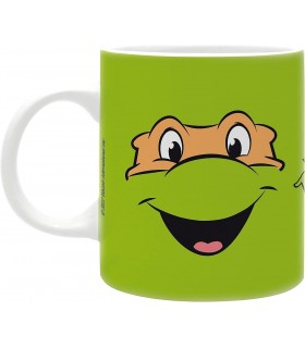 Taza TMNT Raphael & Michelangelo Las Tortugas Ninja Cerámica 320 mls