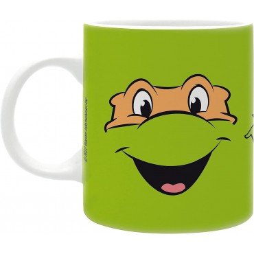 Taza TMNT Raphael & Michelangelo Las Tortugas Ninja Cerámica 320 mls