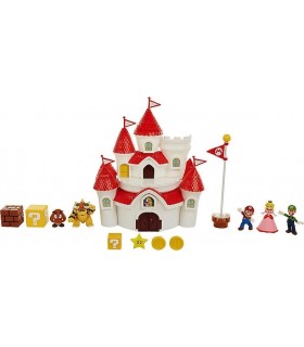 Pack Castillo Y Figuras Super Mario Bros Reino Champiñón 