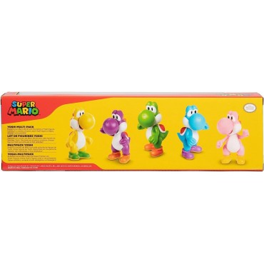 Pack De Figuras Yoshi Super Mario Bros 5 Figuras 6 cms