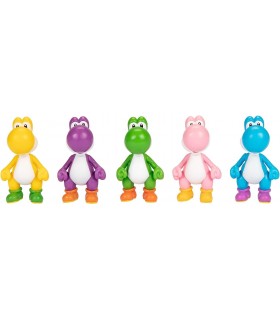Pack De Figuras Yoshi Super Mario Bros 5 Figuras 6 cms