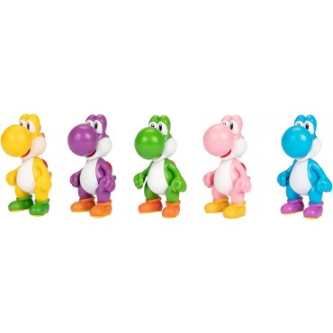 Pack De Figuras Yoshi Super Mario Bros 5 Figuras 6 cms