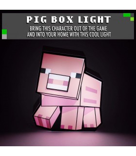 Lámpara Cerdo Minecraft (Pig Box)