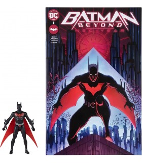 Figura Batman Beyond Page Punchers DC Con Cómic 8 cms