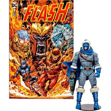Figura Captain Cold Page Punchers DC Con Cómic Articulada 18 cms