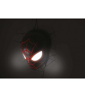 Lámpara 3D Máscara Miles Morales Spider-Man Marvel