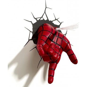 Lámpara 3D Mano De Spider-Man LED Marvel 