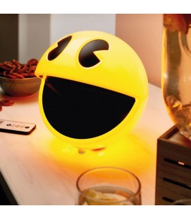 Lámpara 3D Pac-Man LED Comecocos Con Sonido