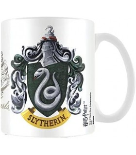 Taza Escudo Slytherin Harry Potter Cerámica 315 mls