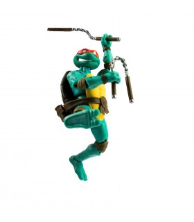 Figura Michelangelo TMNT Las Tortugas Ninja Con Cómic Articulada 13,5 cms