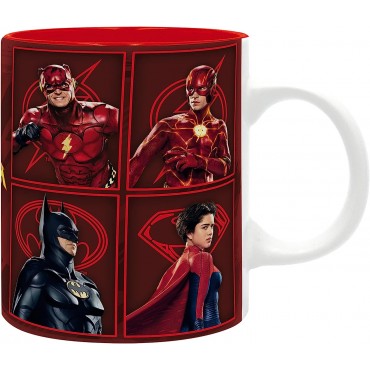 Taza Flash Grupo Batman Y Supergirl The Flash DC Cerámica 320 mls