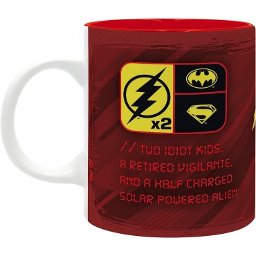 Taza Flash Grupo Batman Y Supergirl The Flash DC Cerámica 320 mls