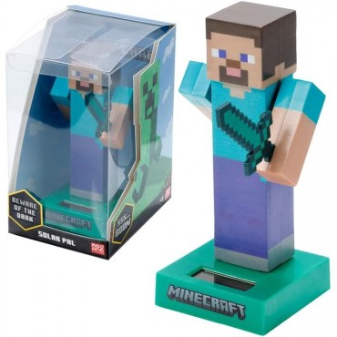 Figura Solar Steve Minecraft 12 cms