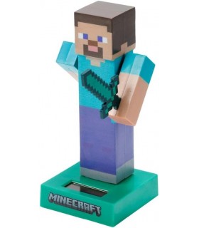 Figura Solar Steve Minecraft 12 cms