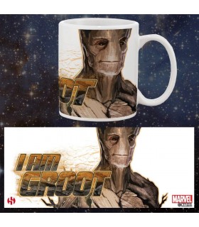 Taza Groot Guardianes De La Galaxia Marvel Cerámica 300 mls
