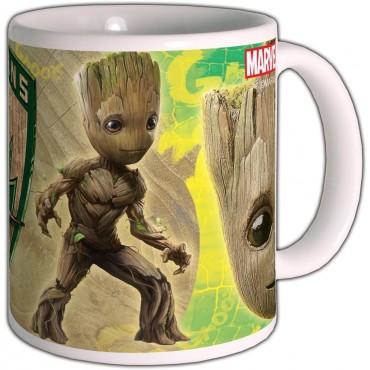 Taza Joven Groot Guardianes De La Galaxia Marvel Cerámica 300 mls