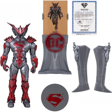 Figura Superman Unchained Armor Patina Edition Edición Limitada DC Articulada 18 cms