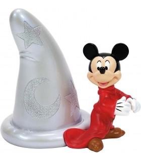 Figura Mickey Mouse Con Sombrero Aprendiz De Brujo Disney 100 Aniversario Decorativa 12,7 cms