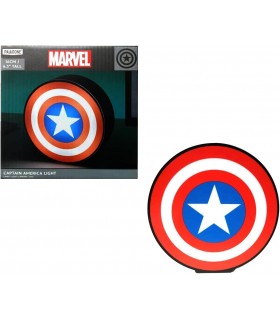 Lámpara De Mesa Escudo Capitán América Marvel 