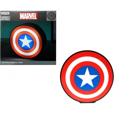 Lámpara De Mesa Escudo Capitán América Marvel 