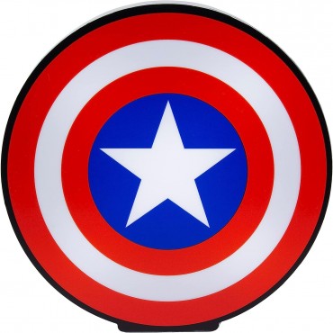 Lámpara De Mesa Escudo Capitán América Marvel 
