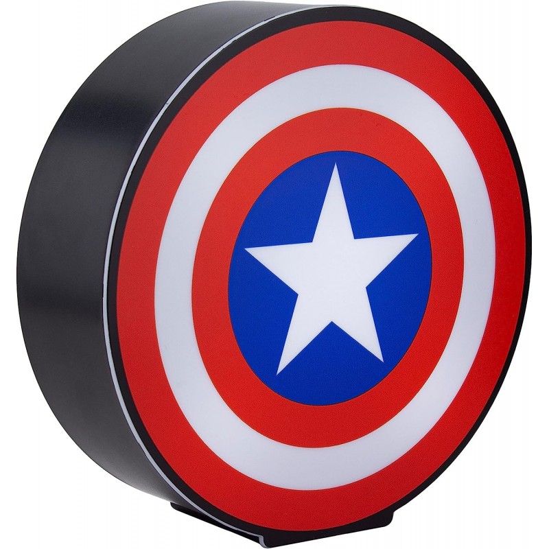 Lámpara De Mesa Escudo Capitán América Marvel 