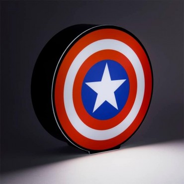 Lámpara De Mesa Escudo Capitán América Marvel 