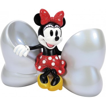 Figura Minnie Mouse Con Lazo Disney 100 Aniversario Decorativa 12,7 cms