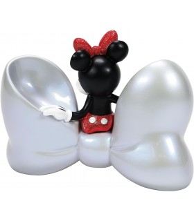Figura Minnie Mouse Con Lazo Disney 100 Aniversario Decorativa 12,7 cms