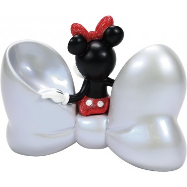 Figura Minnie Mouse Con Lazo Disney 100 Aniversario Decorativa 12,7 cms