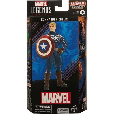 Figura Commander Rogers Capitán América Marvel Legends Articulada 15 cms
