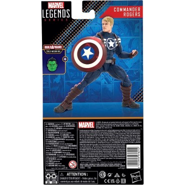 Figura Commander Rogers Capitán América Marvel Legends Articulada 15 cms