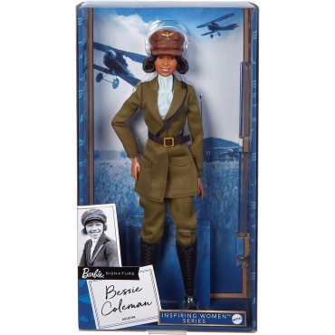 Figura Barbie Bessie Coleman Inspiring Women Signature Articulada 30 cms