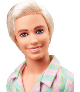 Figura Ken Con Tabla De Surf Y Conjunto A Rayas Barbie Articulado 30 cms
