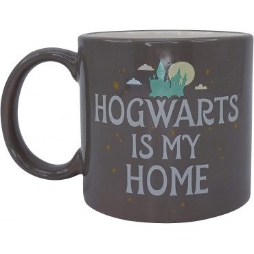 Taza Hedwig Hogwarts Is My Home Kawaii Harry Potter Con Relieve Cerámica 350 ml