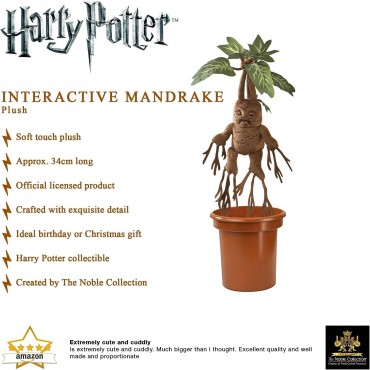 Peluche Mandrágora Harry Potter Interactivo 30 cms