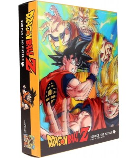 Puzle Goku Saiyan Dragon Ball Z Efecto 3D + Lámina Lenticular