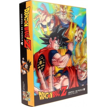 Puzle Goku Saiyan Dragon Ball Z Efecto 3D + Lámina Lenticular