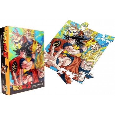 Puzle Goku Saiyan Dragon Ball Z Efecto 3D + Lámina Lenticular