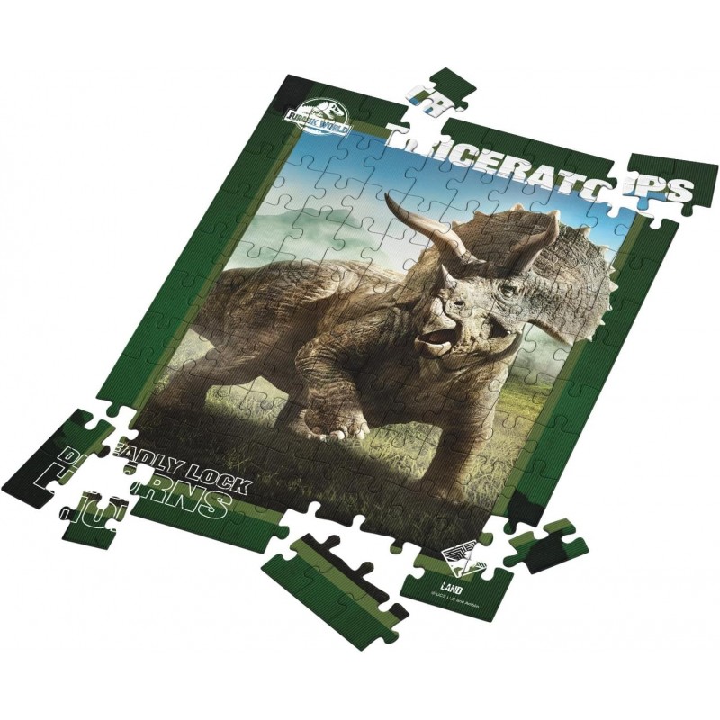 Puzle Triceratops Jurassic World Efecto 3D + Lámina Lenticular