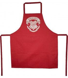 Delantal Rojo Logo Hogarts Harry Potter