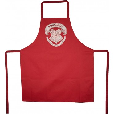 Delantal Rojo Logo Hogarts Harry Potter 