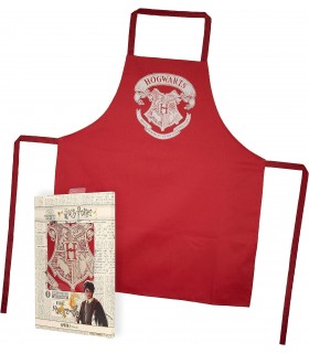 Delantal Rojo Logo Hogarts Harry Potter